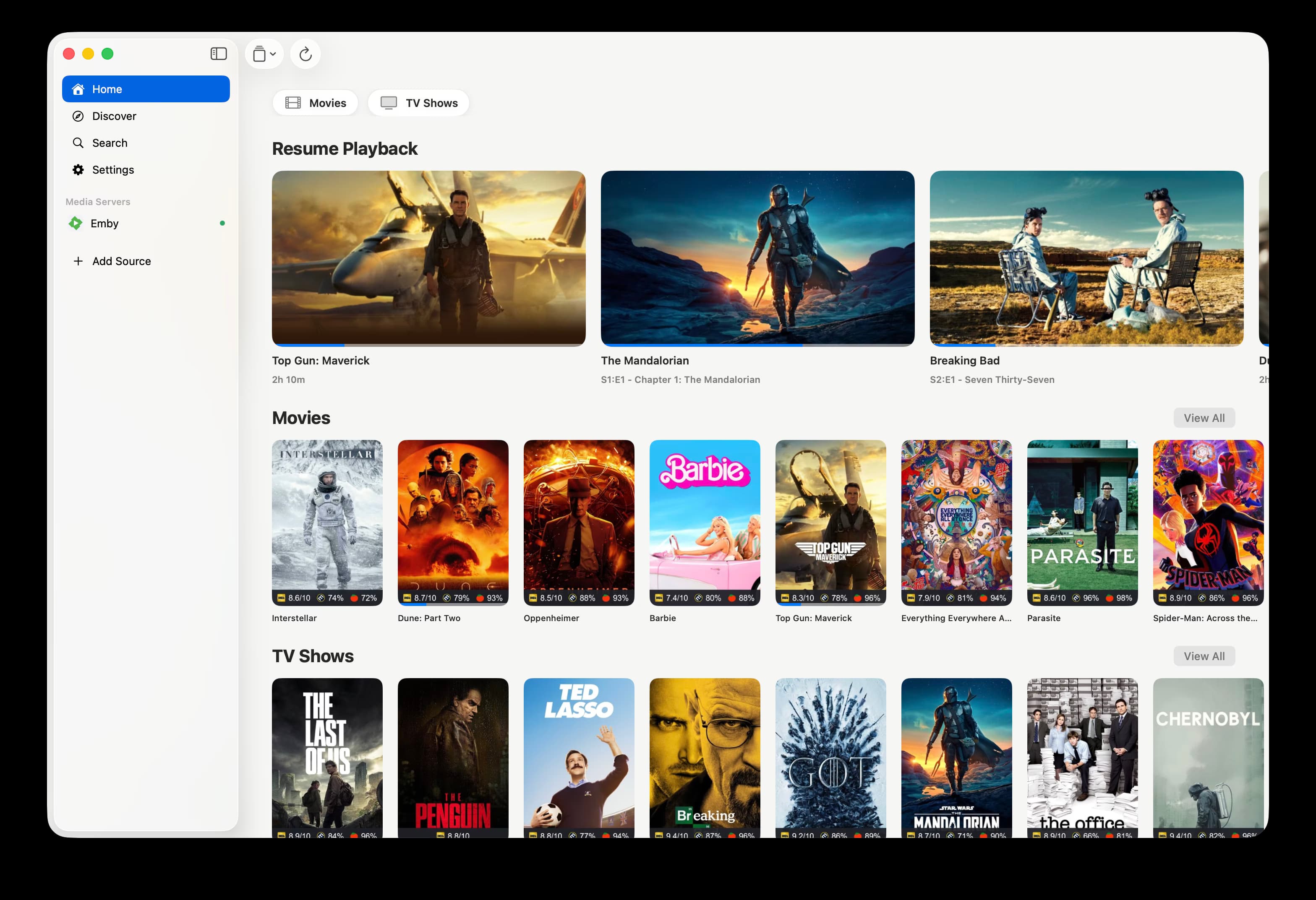 A unified Riveo media library on Mac